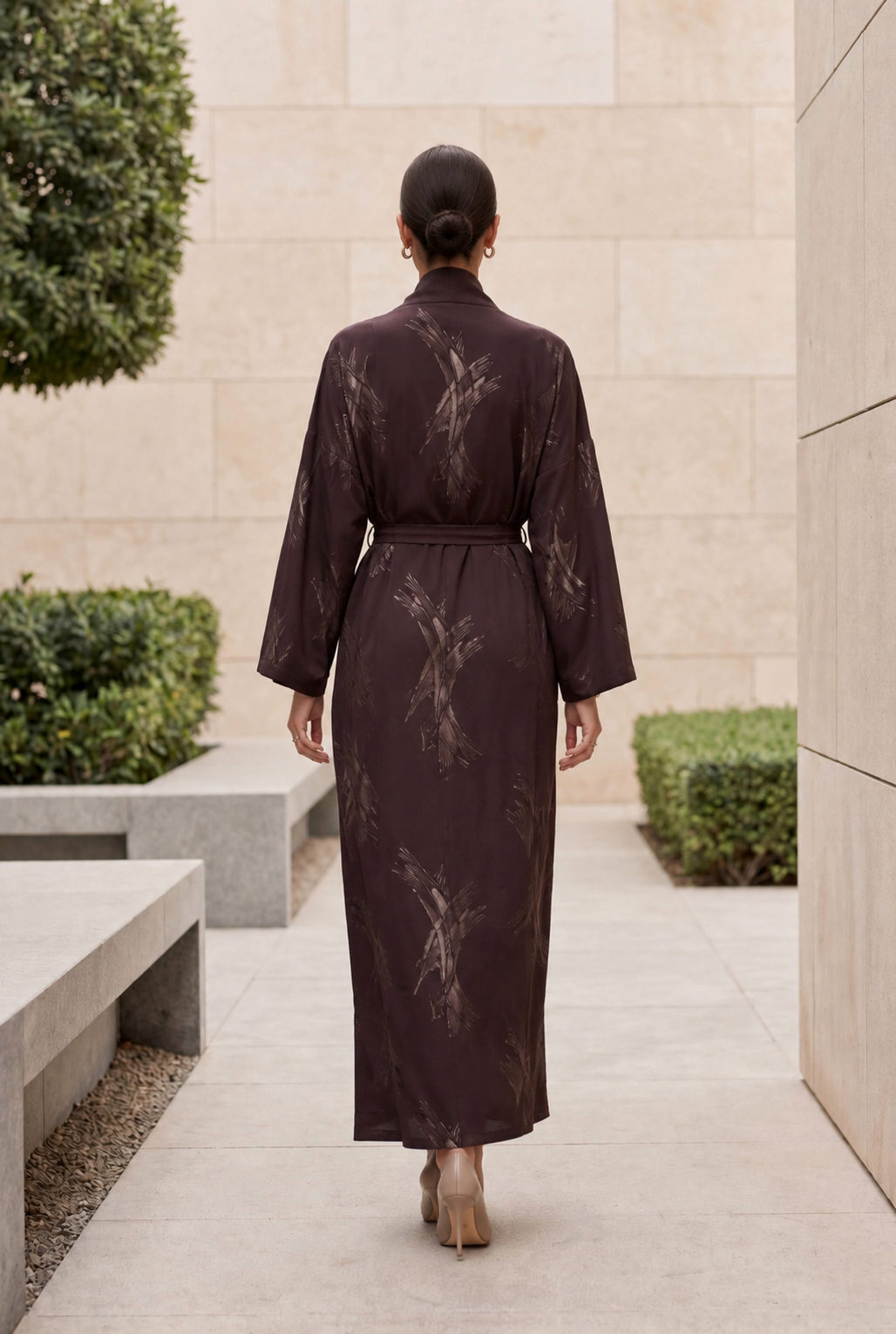 NT Collection Kuşak Detaylı Kaftan