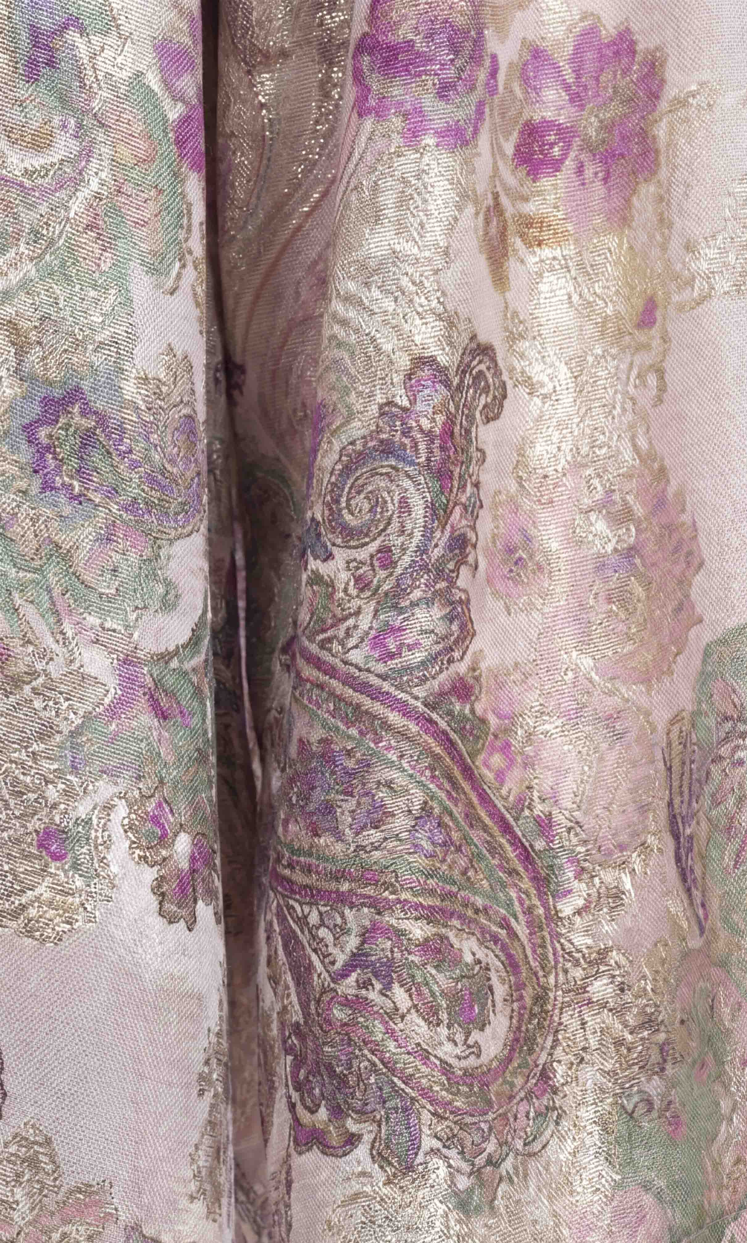 NT Collection Jakarlı Şal Desenli Elbise