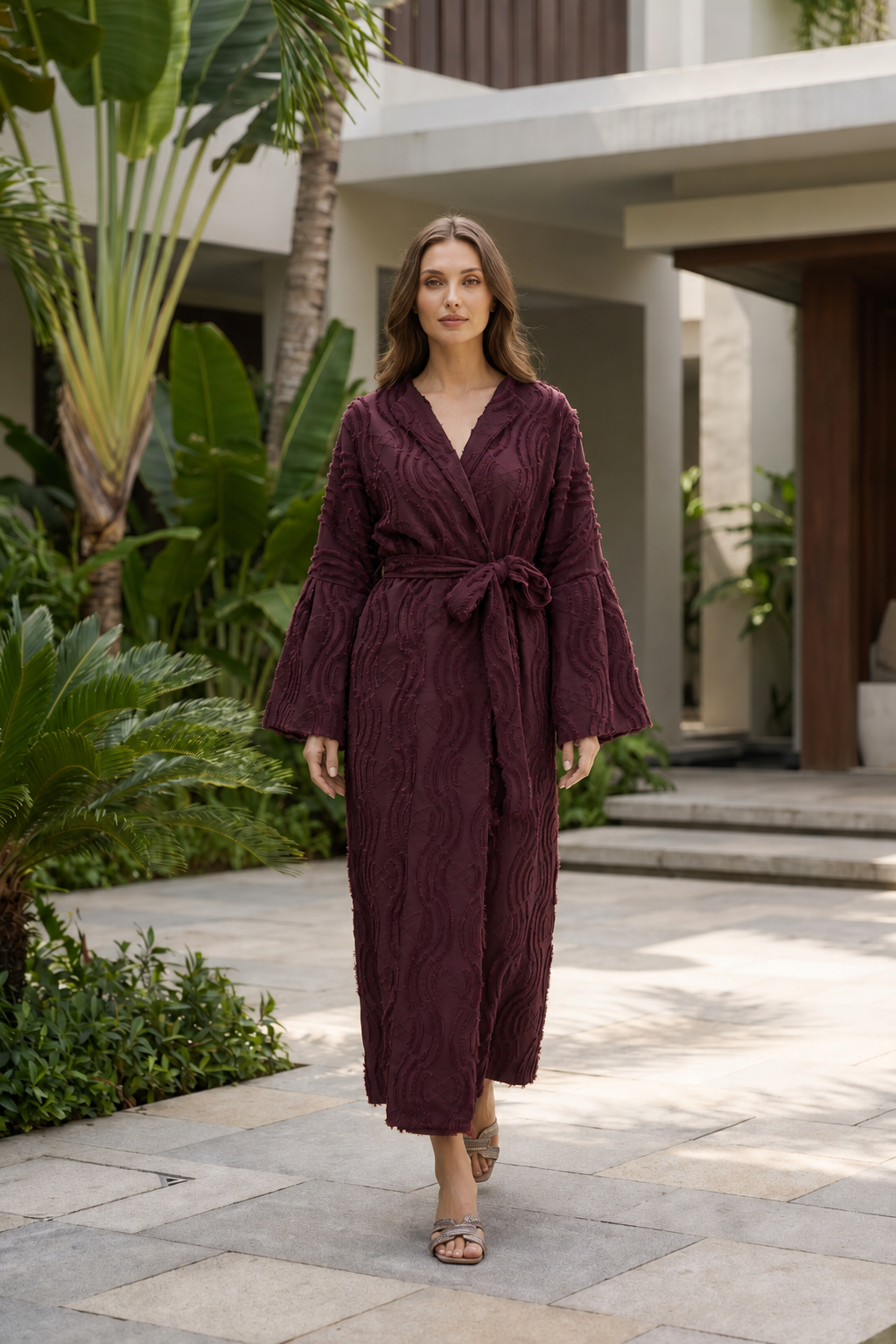 NT Collection Püskül Detaylı Uzun Kaftan