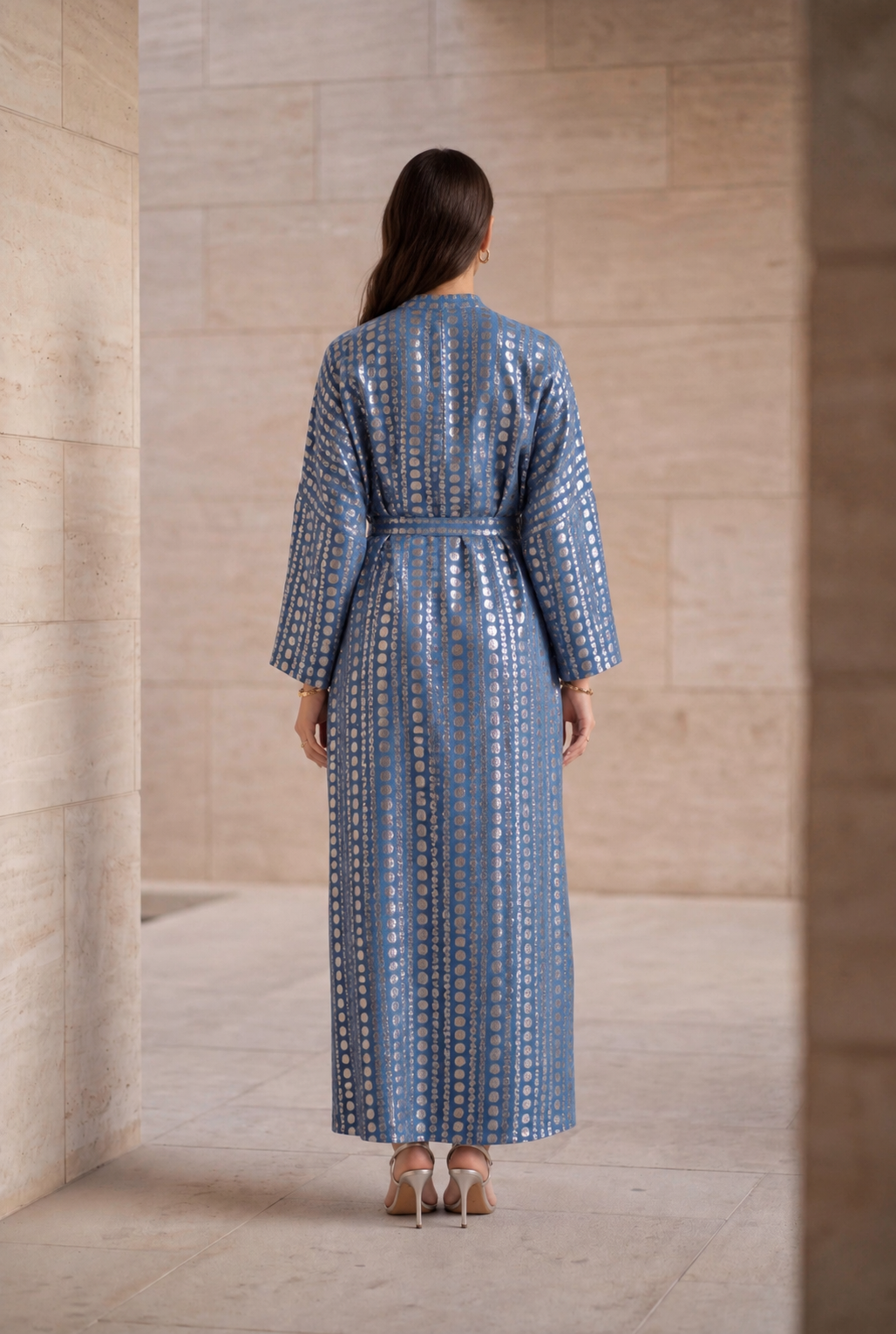 NT Collection Jakarlı Puantiye Elbise